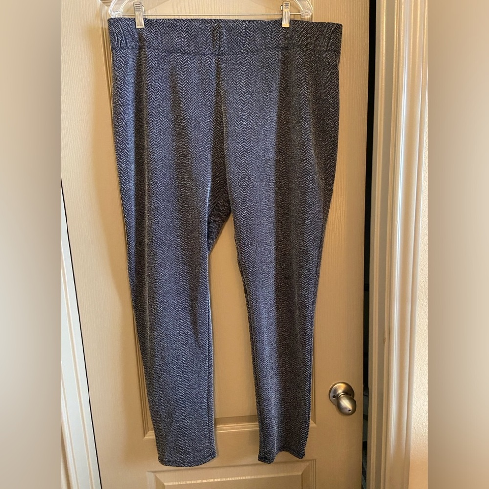 Herringbone Pull On Stretchy Work Pants Size XL